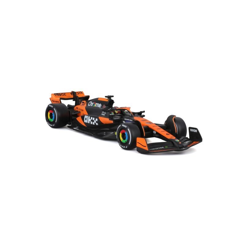 Auto Bburago F1 Mclaren Mcl38 a Escala 1:43 con Casco - Piastri #81 - Image 2