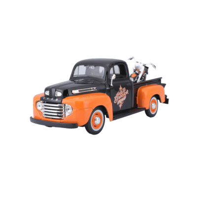 Ford F-1 1948 con Moto Harley Davidson '58 Flh Duo Glide