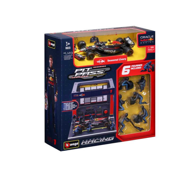 Pit Pass con Auto Race Oracle Red Bull RB20 2024 Max Verstappen #1 - Image 4