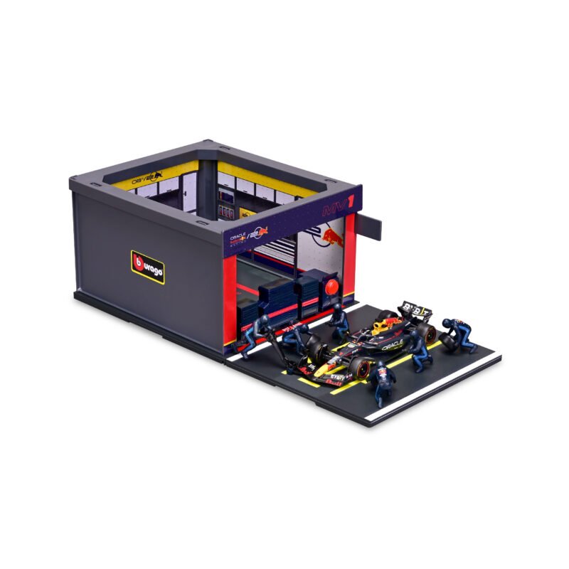 Pit Pass con Auto Race Oracle Red Bull RB20 2024 Max Verstappen #1 - Image 3