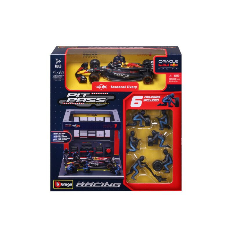 Pit Pass con Auto Race Oracle Red Bull RB20 2024 Max Verstappen #1 - Image 5