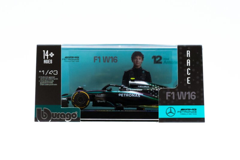 Race Mercedes-AMG W16 2025 con casco Antonelli #12 - Image 6
