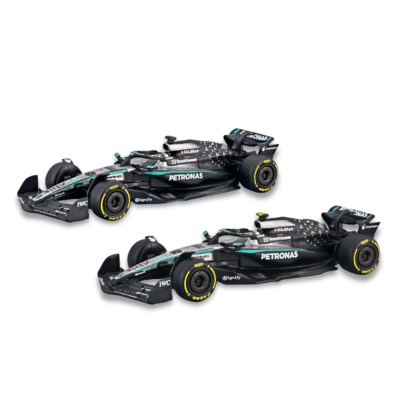 Paquete Mercedes-AMG W16 2025 Russell #63 y  Antonelli #12 a escala 1:64