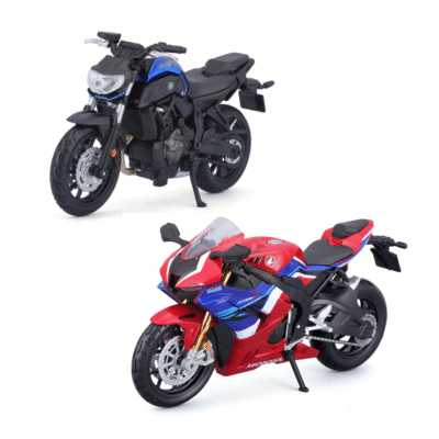Paquete de motos Honda CBR-1000RR Fireblade y Yamaha MT-07 2018 a escala 1:18