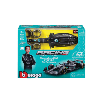 Model Kit Race Mercedes W14 2023 con casco Russell #63