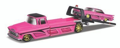 Chevrolet Flatbet 1957 tipo Grúa con Chevrolet Impala SS 1959