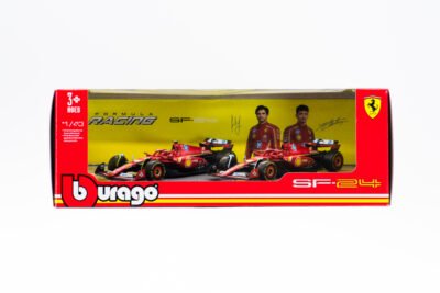 Bburago 2pack Autos F1 Ferrari Sf-24 2024 Sainz#55 Leclerc#16
