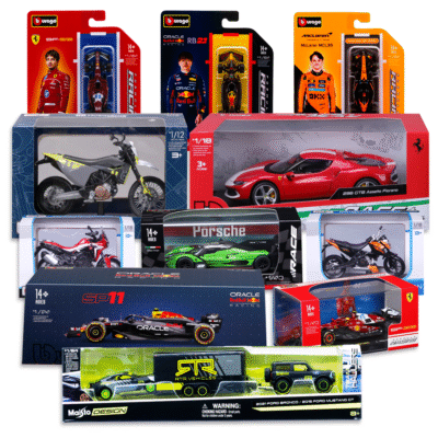 Master Pack Set de Colección Premium de Autos y Motos Multi-Escala